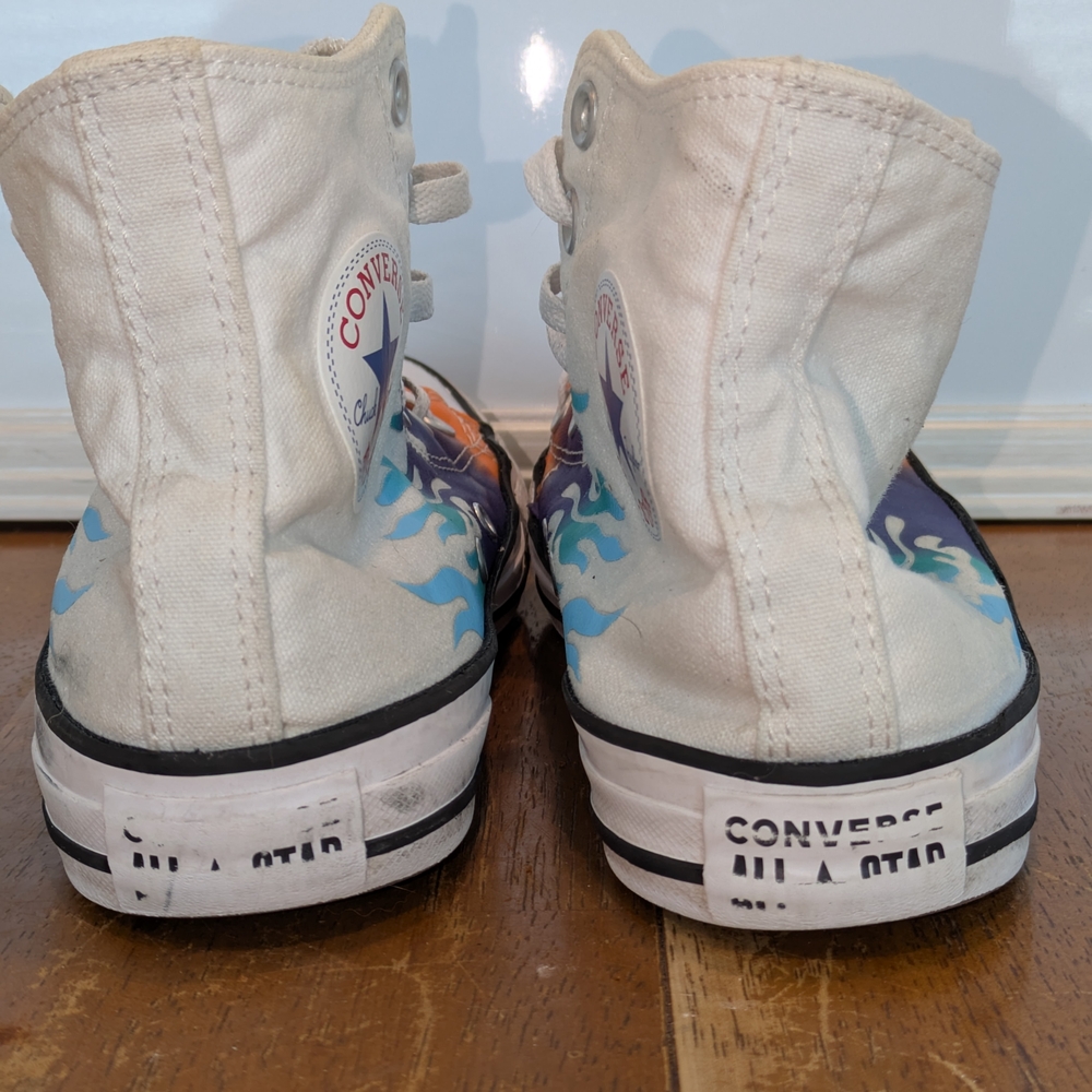Converse Chuck Taylor All Star Flame High Top Sneakers Women’s 7.5 / Men's 5.5 - Picture 2 of 9